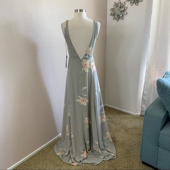 Show Me Your MuMu Jen Maxi Dress Lily Flowers … - Picture 4 of 15